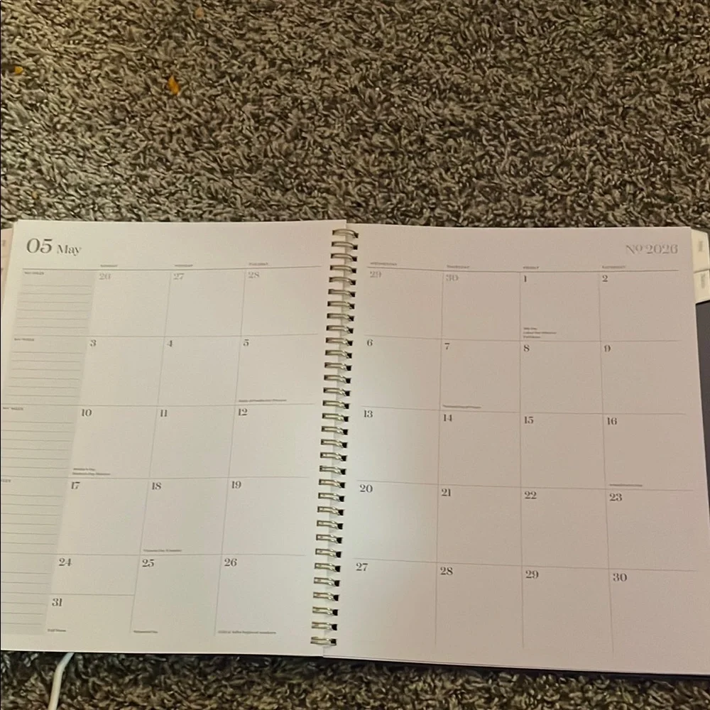Navy and Gold Home Office Planner